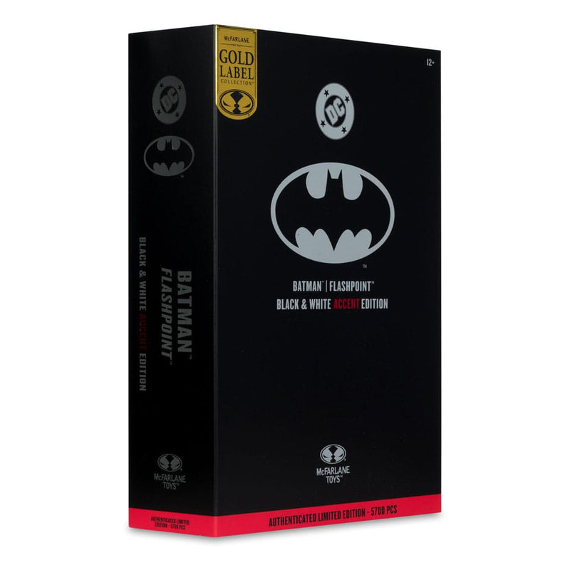 Flashpoint Batman B&W Accent DC Multiverse Gold Label McFarlane Toys 7" Action Figure