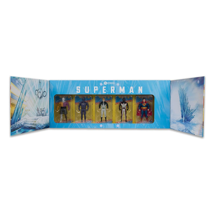 DC Direct Superman (2025) 4.3" Scale Super Powers Action Figures (5-Pack) [Gold Label]