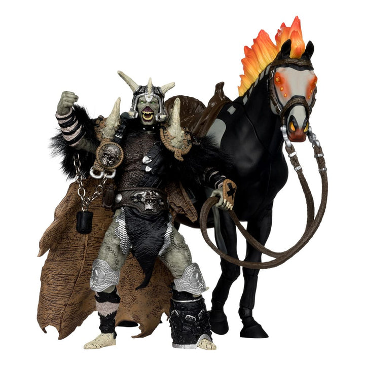Spawn The Dark Ages Bloodaxe with Horse 7" Scale Action Figure (30th Anniversary Special) [Gold Label]