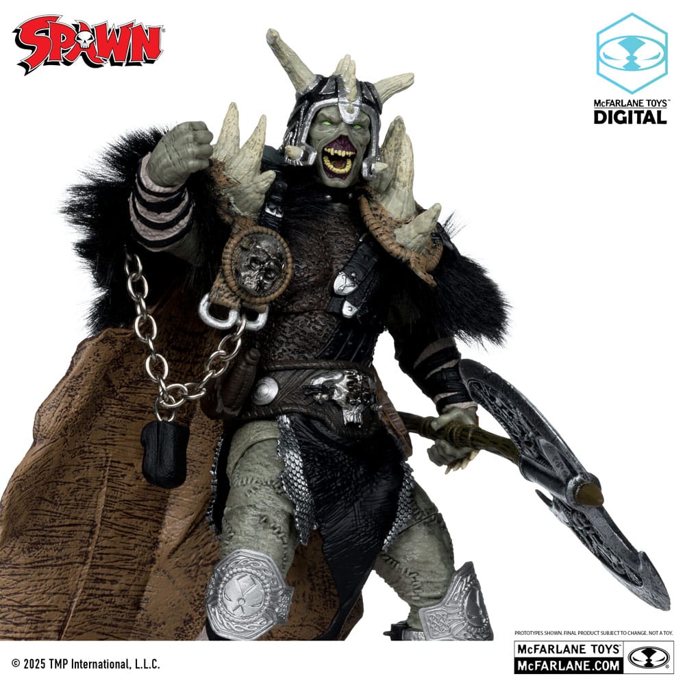 Spawn The Dark Ages Bloodaxe with Horse 7" Scale Action Figure (30th Anniversary Special) [Gold Label]