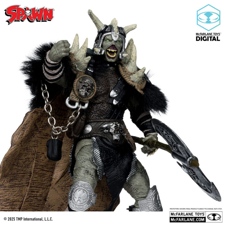 Spawn The Dark Ages Bloodaxe with Horse 7" Scale Action Figure (30th Anniversary Special) [Gold Label]