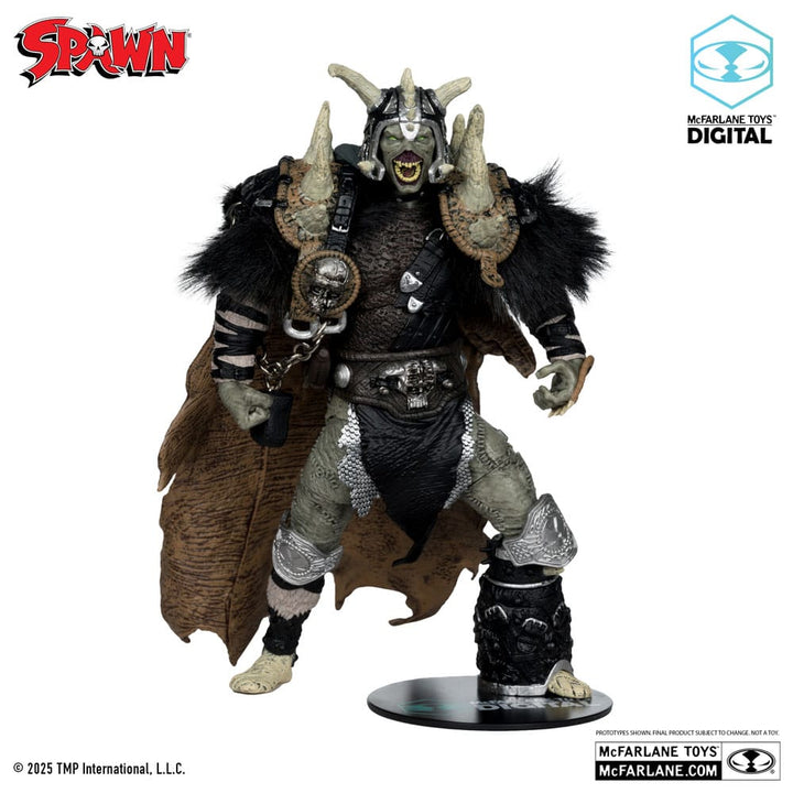 Spawn The Dark Ages Bloodaxe with Horse 7" Scale Action Figure (30th Anniversary Special) [Gold Label]