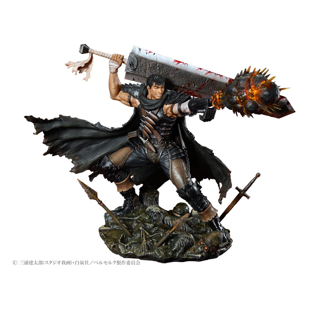 Berserk Guts Black Swordsman PVC Statue 1 7 26 cm