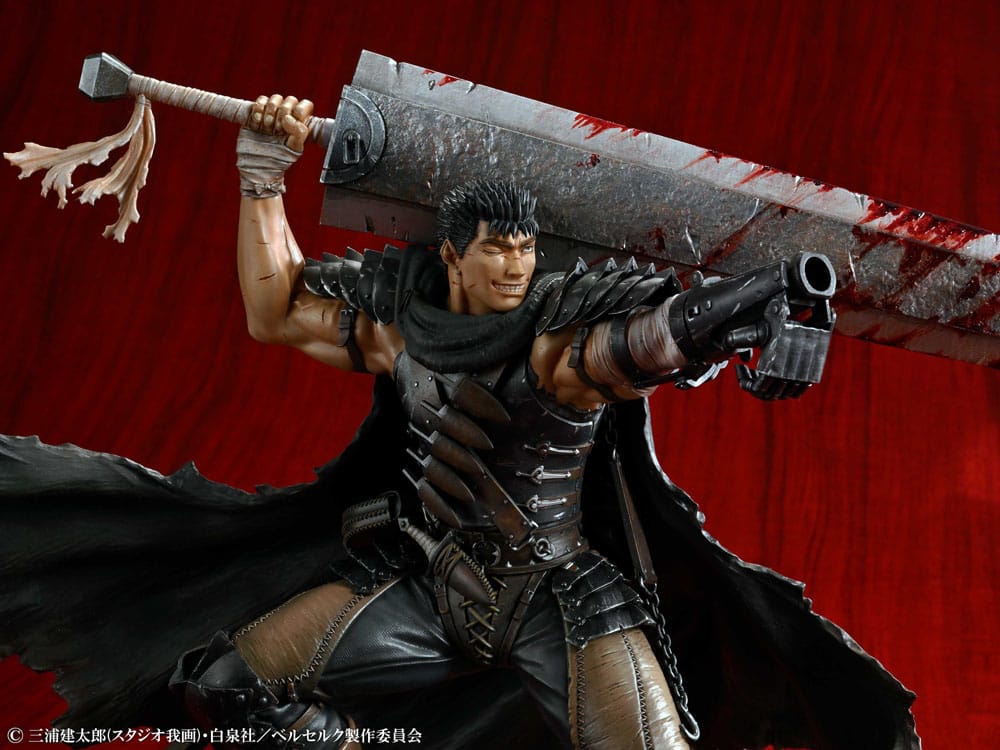 Berserk Guts Black Swordsman PVC Statue 1 7 26 cm