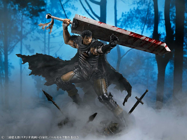Berserk Guts Black Swordsman PVC Statue 1 7 26 cm