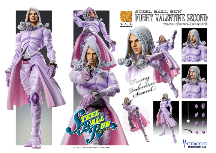 JoJo's Bizarre Adventure Part 7 Funny Valentine Second Super Action Chozokado Action Figure 15 c
