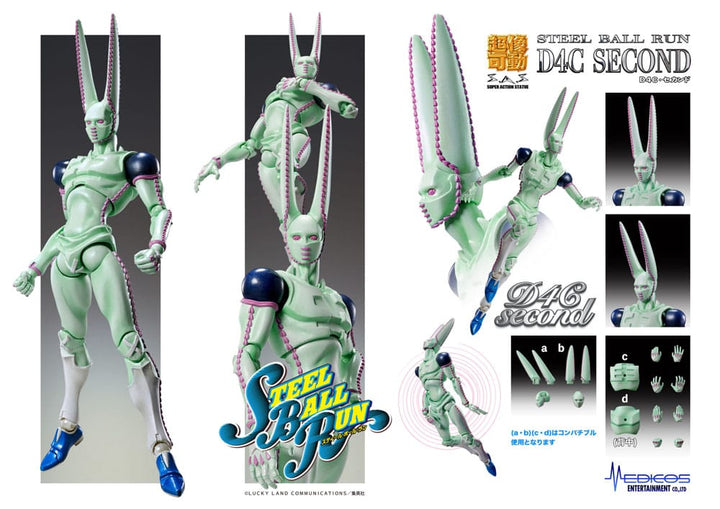 JoJo's Bizarre Adventure Part 7 D4C Second Super Action Chozokado Action Figure 20 cm