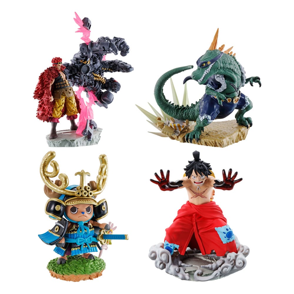 One Piece Logbox Re Birth Wano Kuni Petitrama PVC Mini Statue Vol 2 Set 9 cm