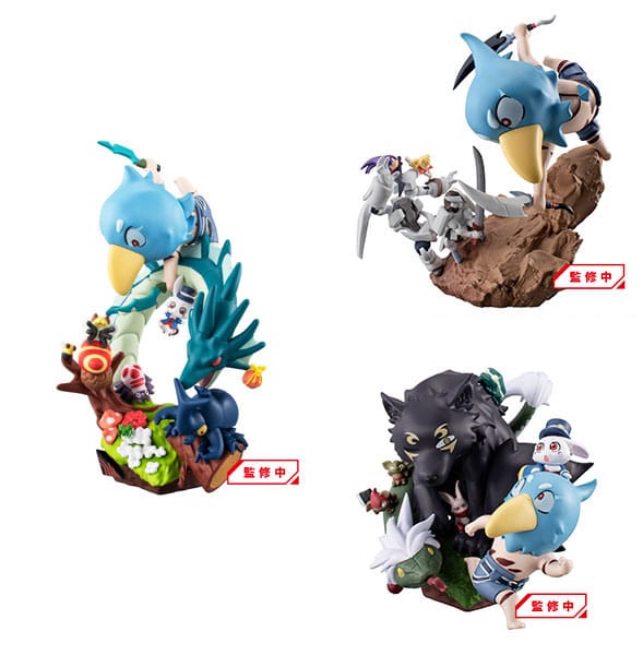 Shangri La Frontier Shangri La Frontier vs Monster Petitrama EX Series Trading Figure 3 Set Diorama Collection 11 cm