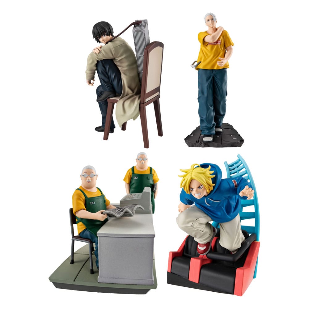 Petitrama EX Series Trading Figure Sakamoto Days 4 Set Cut Out Scenes 9 cm