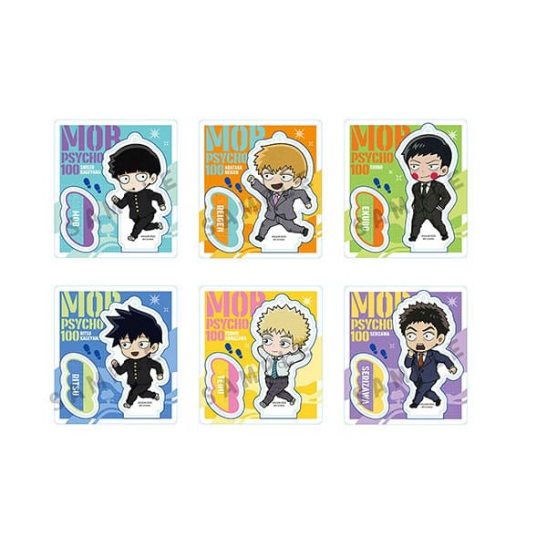 TokoToko Acrylic Stands Mob Psycho 100 III Display 7 cm Set of 6
