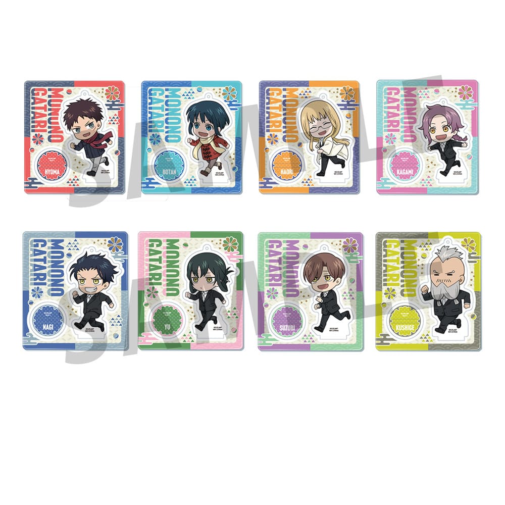 TokoToko Display Mononogatari Acrylic Figure Set 7 cm Pack of 8