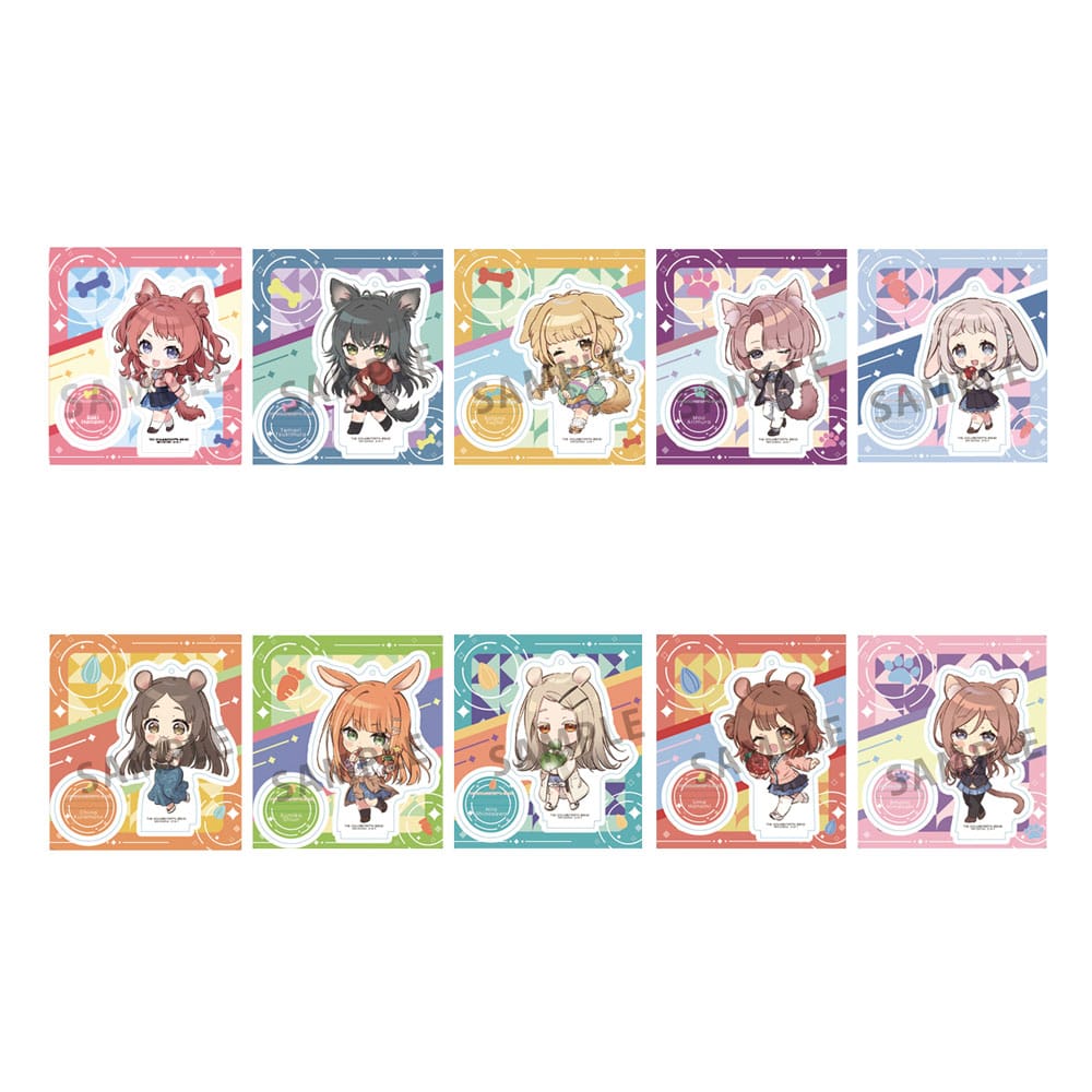 TokoToko Gakuen Idolmaster Acrylic Figure Display Set 9 cm Pack of 10