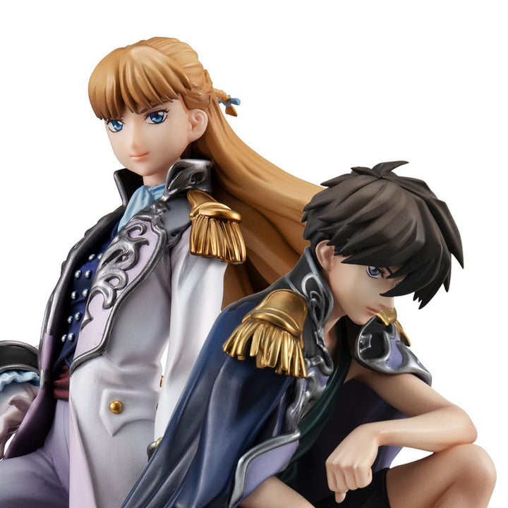Mobile Suit Gundam Wing Heero Yuy Relena Peacecraft Alpha x Omega PVC Statue Set 30th Anniversary 14CM
