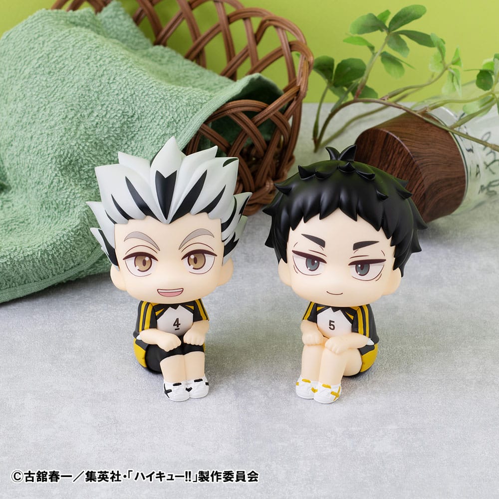 Look Up Kotaro Bokuto and Keiji Akaashi Haikyu PVC Statues Uniform Ver 11 cm with Gift