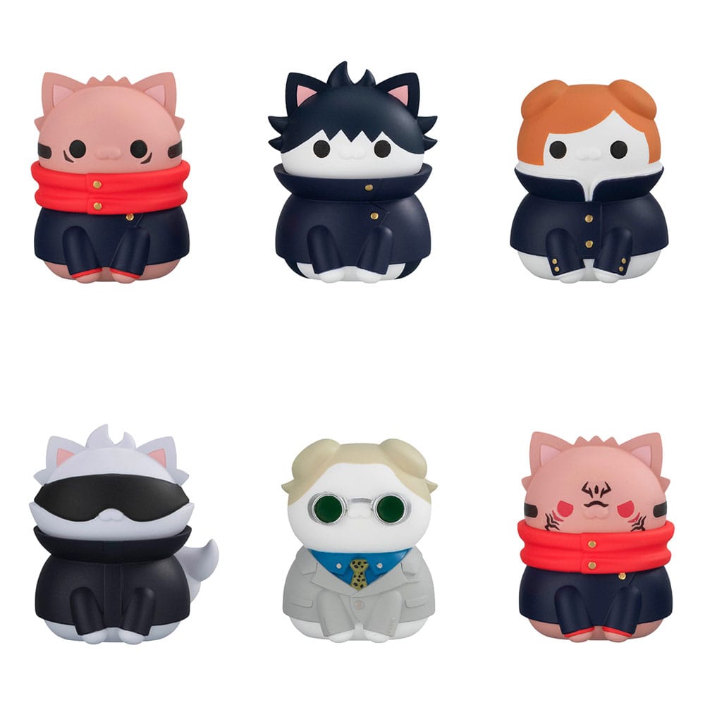 Mega Cat Project Jujutsu Kaisen Shibuya Incident Trading Figure Assortment 3 cm Set of 8