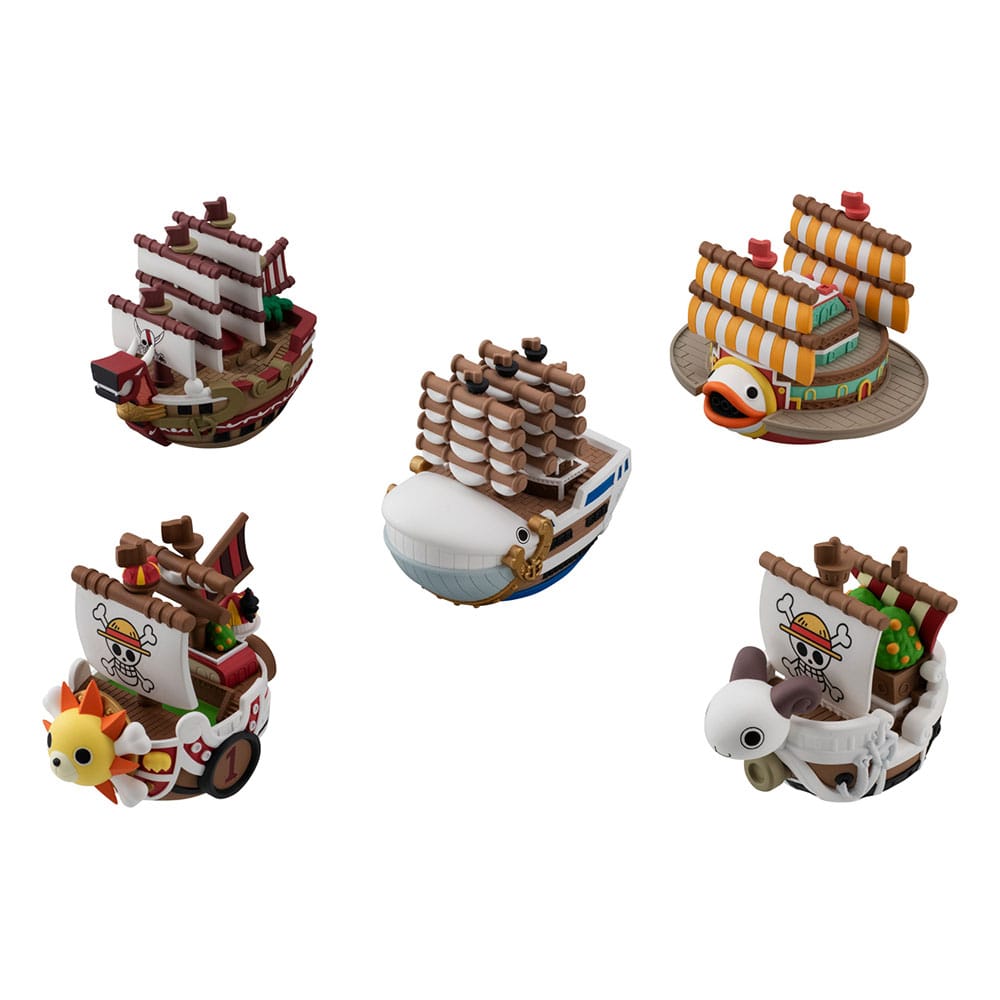 Yuracolle One Piece Grand Line Trading Figure 5 Pack 6 cm