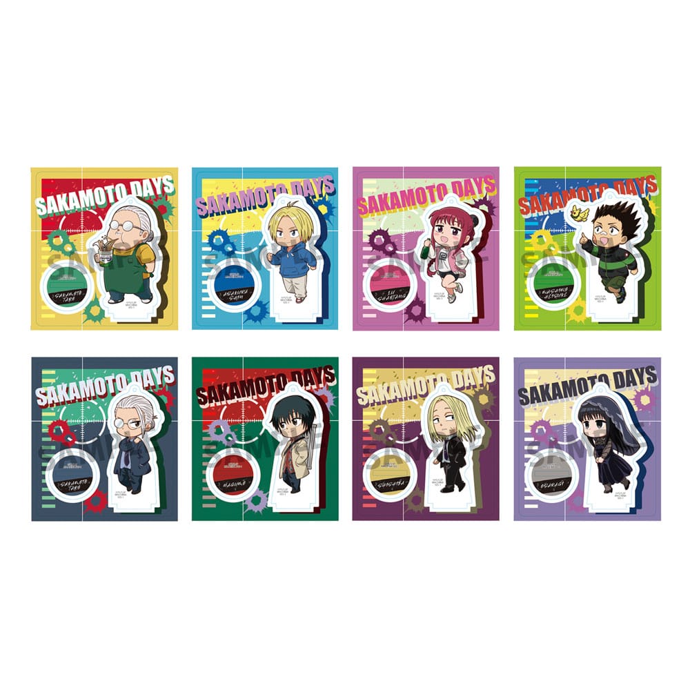 TokoToko Chara Catcher Display Sakamoto Days Acrylic Figures 9 cm Pack of 8