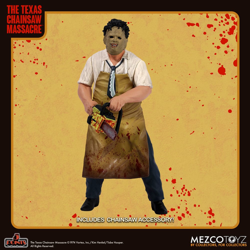 Mezco Leatherface The Texas Chain Saw Massacre 1974 5 Points Action Figure