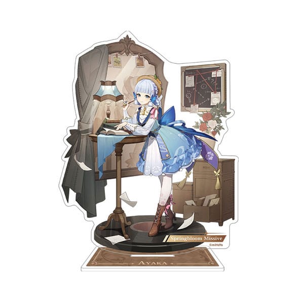 Genshin Impact Kamisato Ayaka Teyvat Style Series Acrylic Diorama Springbloom Missive 13 cm