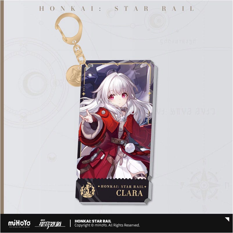 Honkai Star Rail Clara Character Acrylic Keychain 9 cm