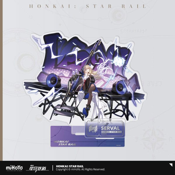 Honkai Star Rail Serval Acrylic Figure 20 cm
