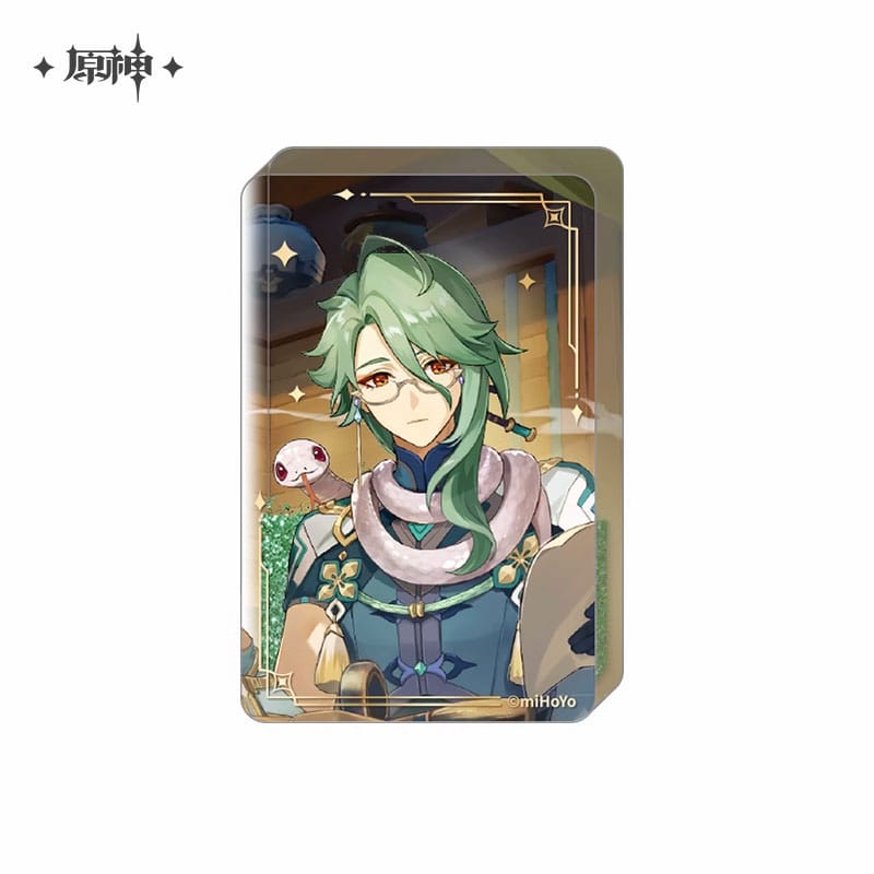Genshin Impact Baizhu Acrylic Ornament with Glitter 8,5 cm