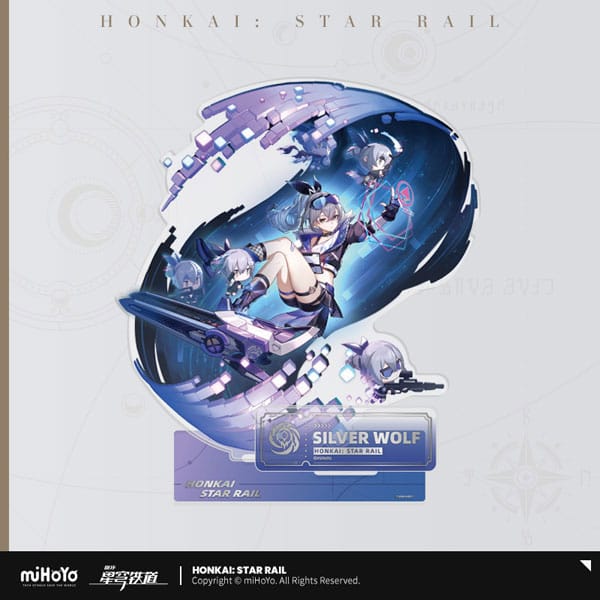 Honkai Star Rail Silver Wolf Acrylic Figure 17 cm