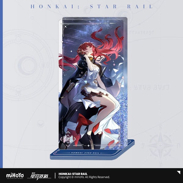 Honkai Star Rail Himeko Night on the Milky Way Light Cone Acrylic Ornament with Glitter 7 cm