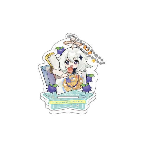 Paimon Acrylic Figure and Keychain Genshin Impact Genshin Fes 2021 9 cm