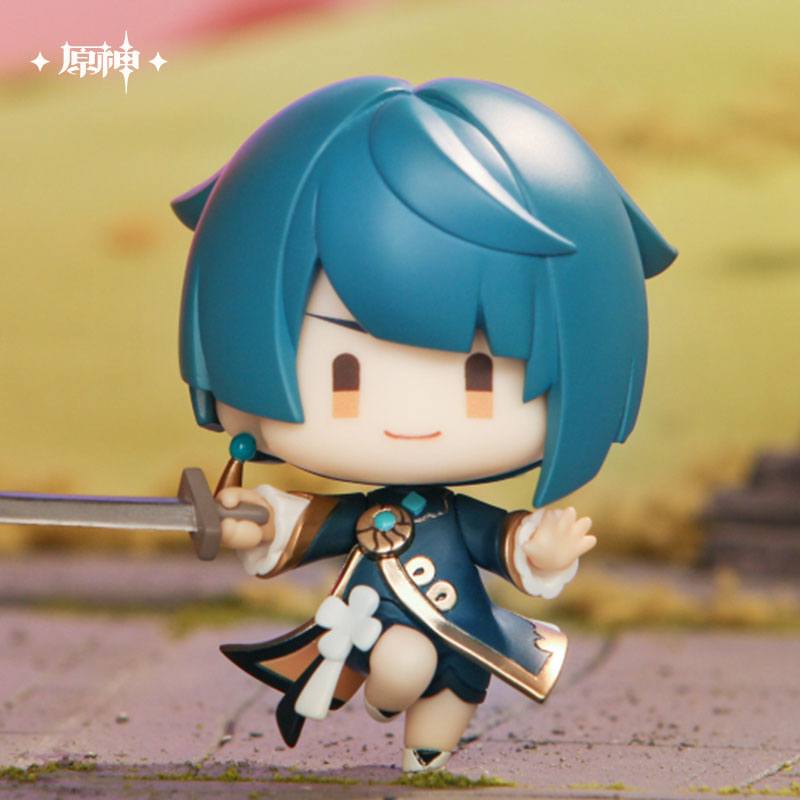 Genshin Impact Mini Figure Set Liyue Edition Battle Scene Collection 6 Pack 6 cm