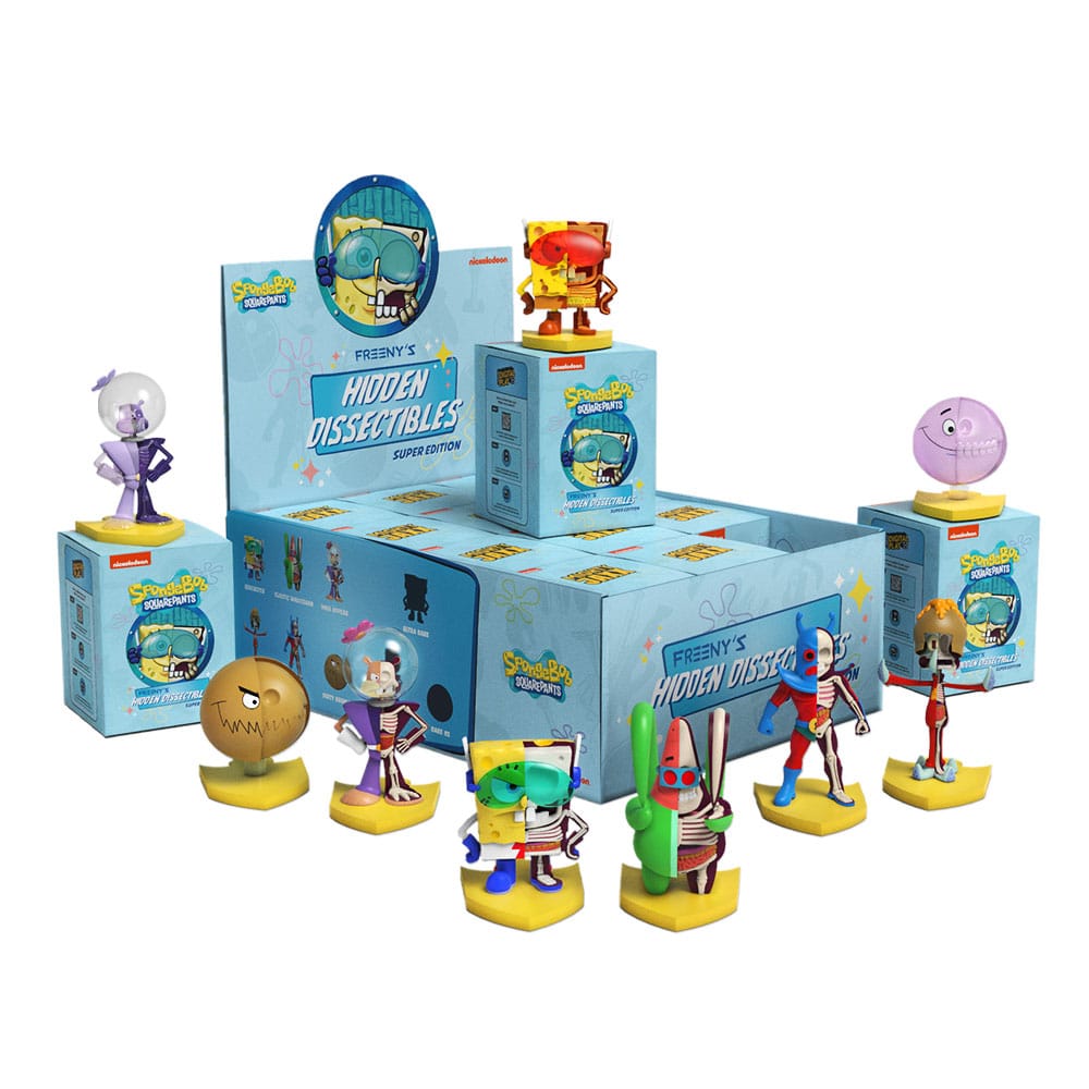 Nickelodeon SpongeBob SquarePants Super Edition Blind Box Hidden Dissectibles Series 4 Display 12 Pieces