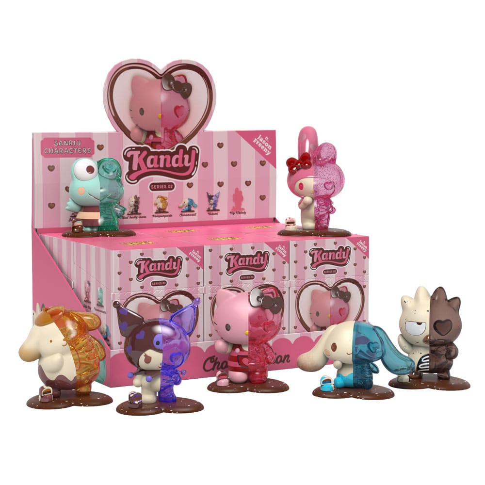 Kandy Sanrio Jason Freeny Collection Choco Edition Series 2 Blind Box Display 6 Pieces