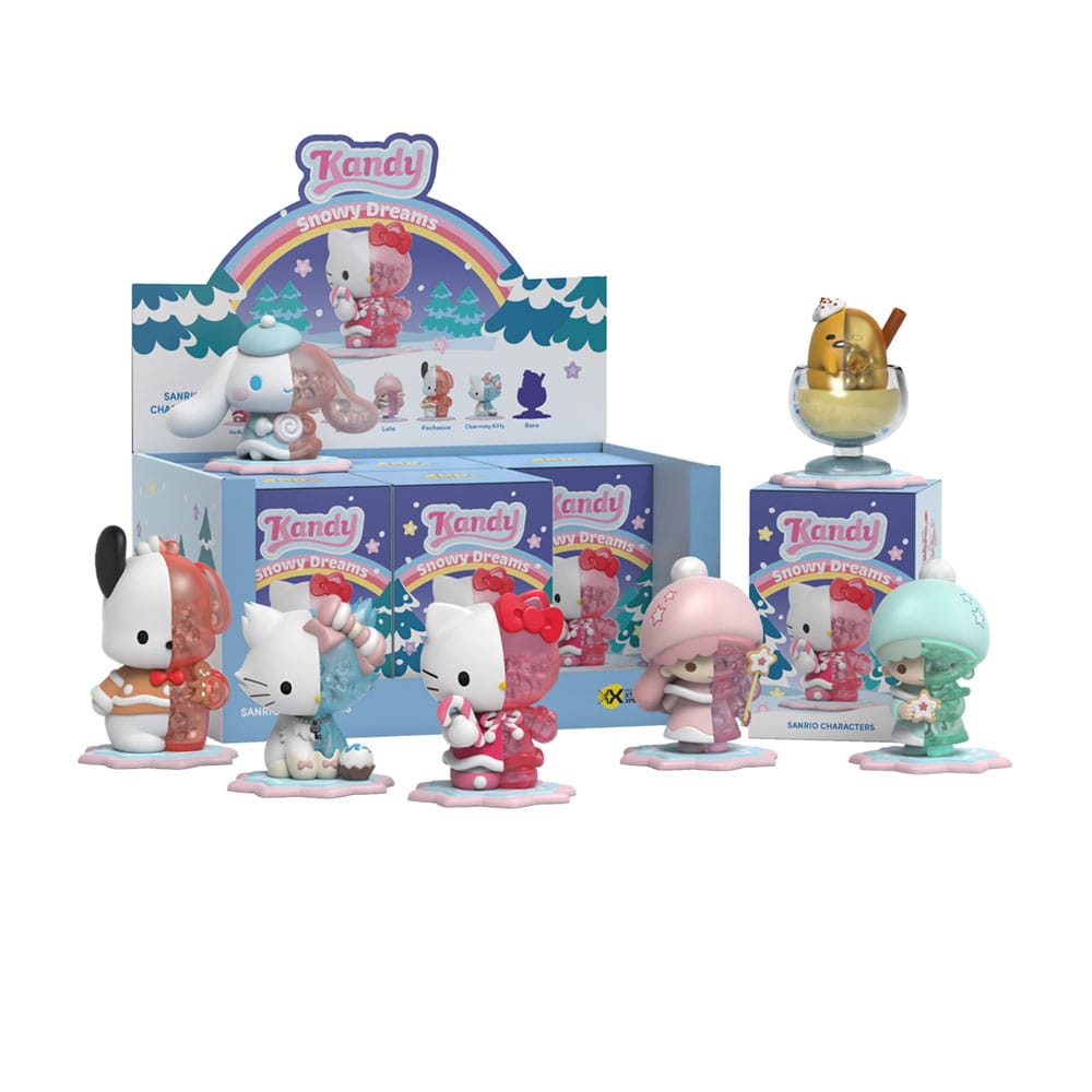 Kandy Sanrio Jason Freeny Collection Snowy Dreams Series 3 Blind Box Display 6 Pieces