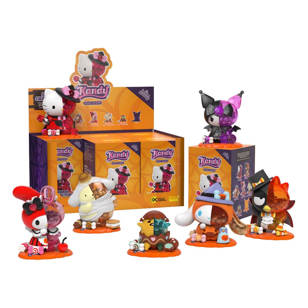 Kandy Sanrio Jason Freeny Collection Spooky Fun Series 4 Blind Box Display 6 Pieces