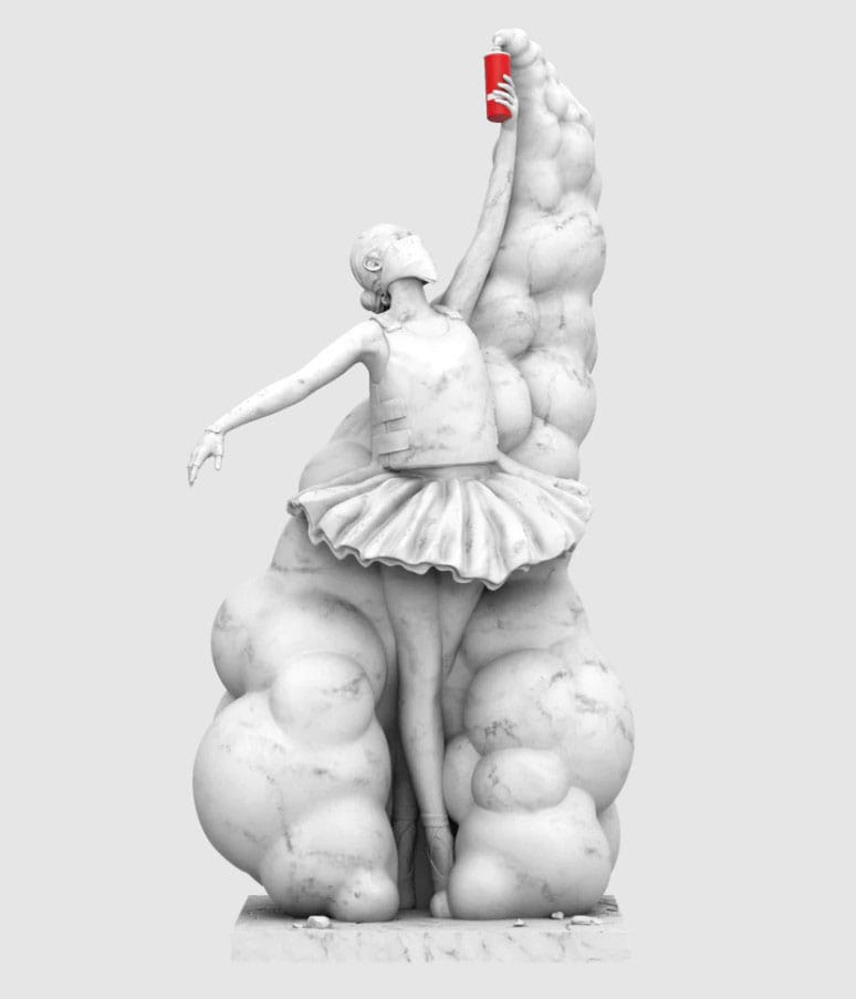 Abell Octovan The Beauty of Rebellion Statue