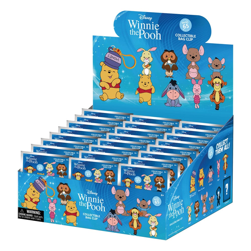 Winnie the Pooh Series 2 3D Foam Bag Clips Display 24