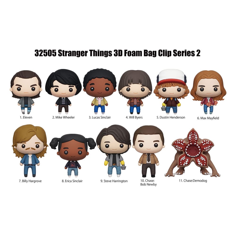 Stranger Things Stranger Things TV Show 3D PVC Bag Clips Series 2 Display