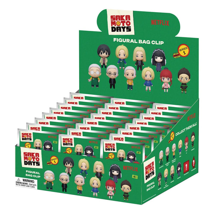 Sakamoto Days Series 1 3D PVC Bag Clips Display Box of 24