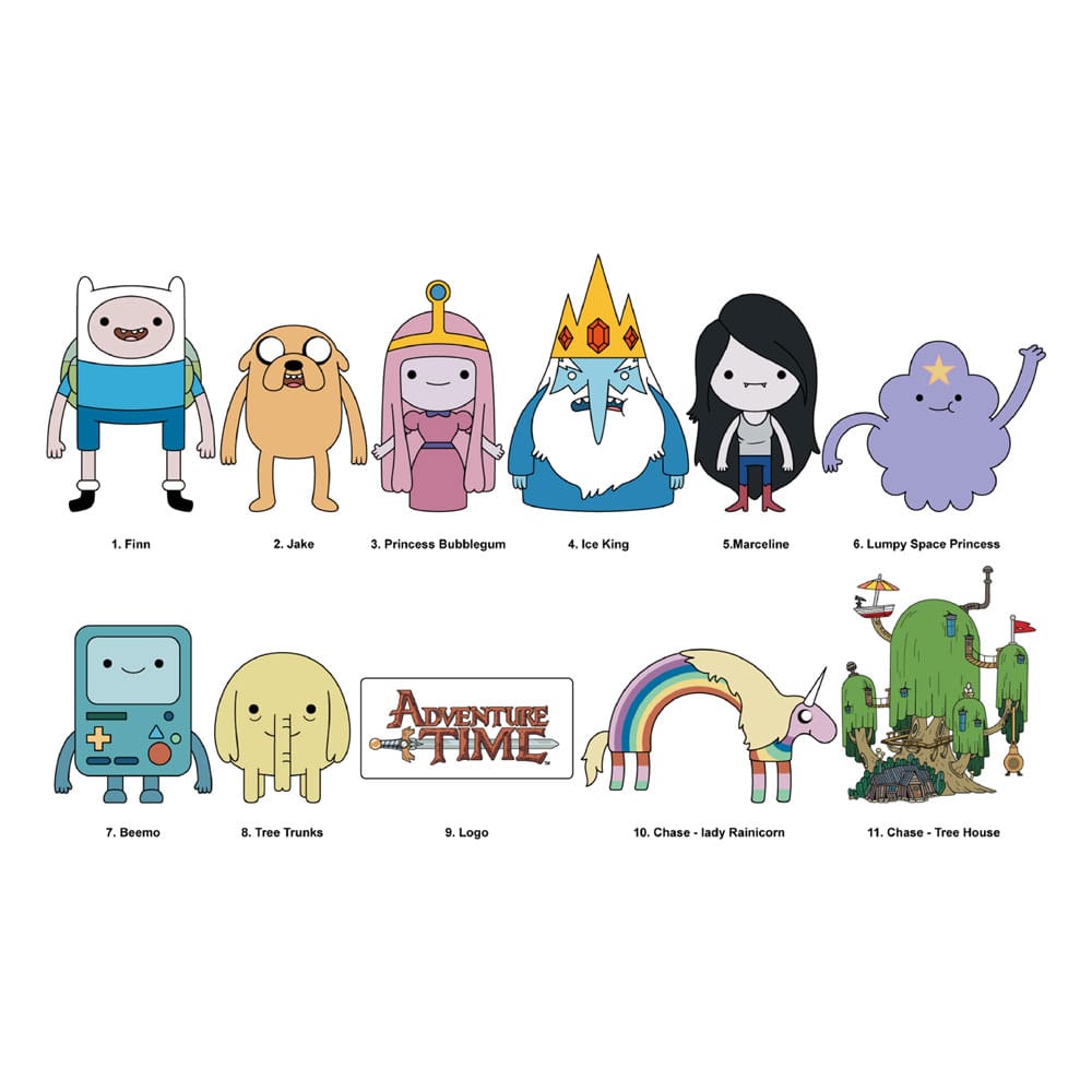 Adventure Time Series 1 Adventure Time 3D PVC Bag Clips Display 24 Pieces