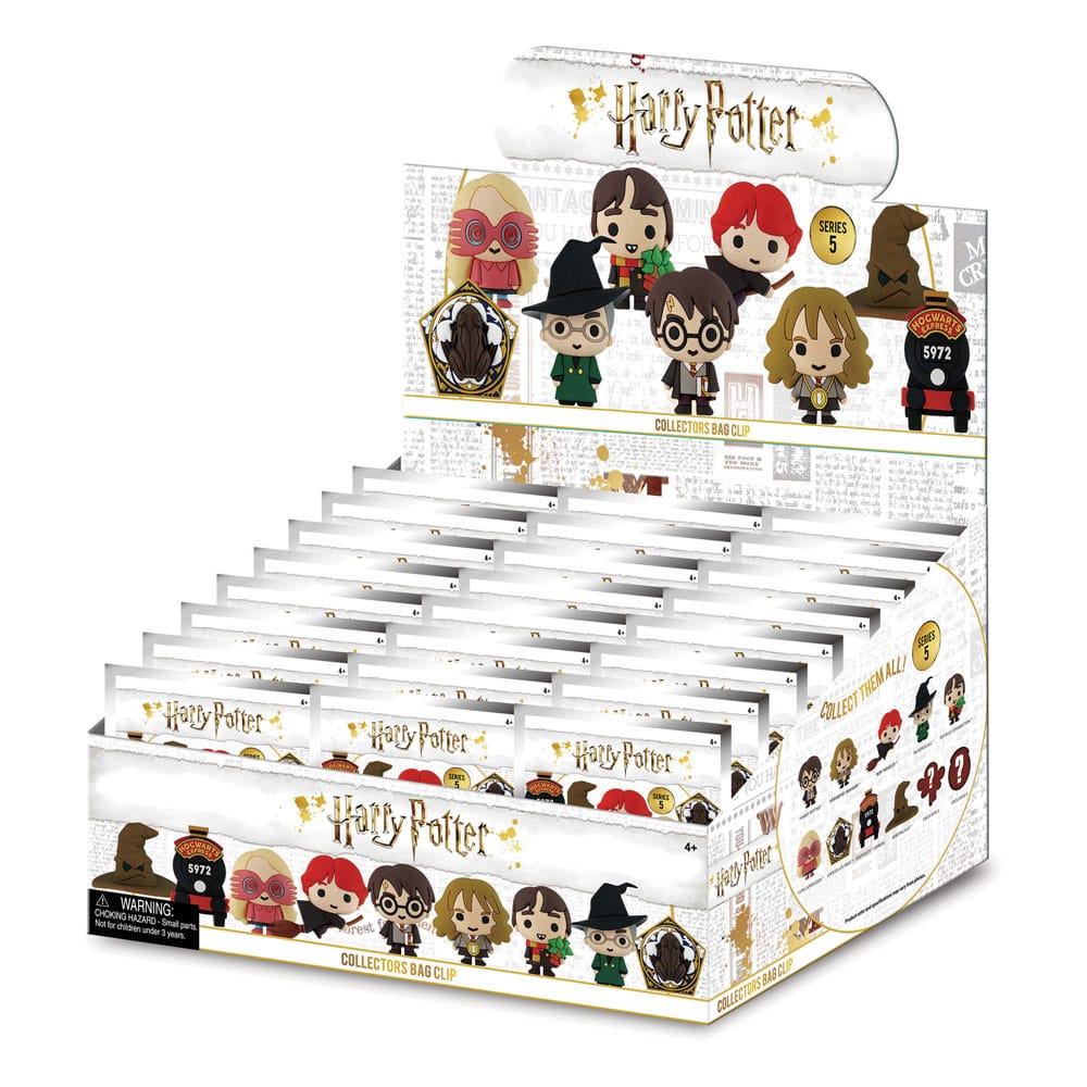 Harry Potter Series 5 3D PVC Bag Clips Display Box of 24