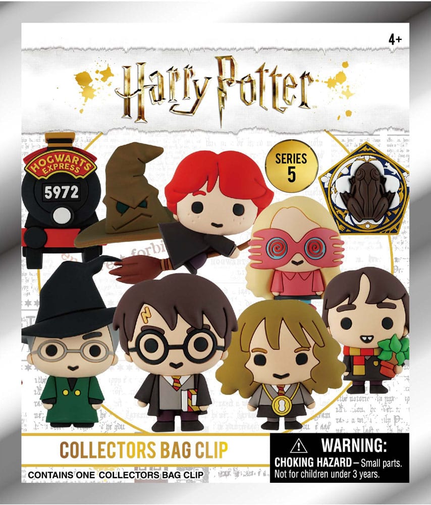 Harry Potter Series 5 3D PVC Bag Clips Display Box of 24