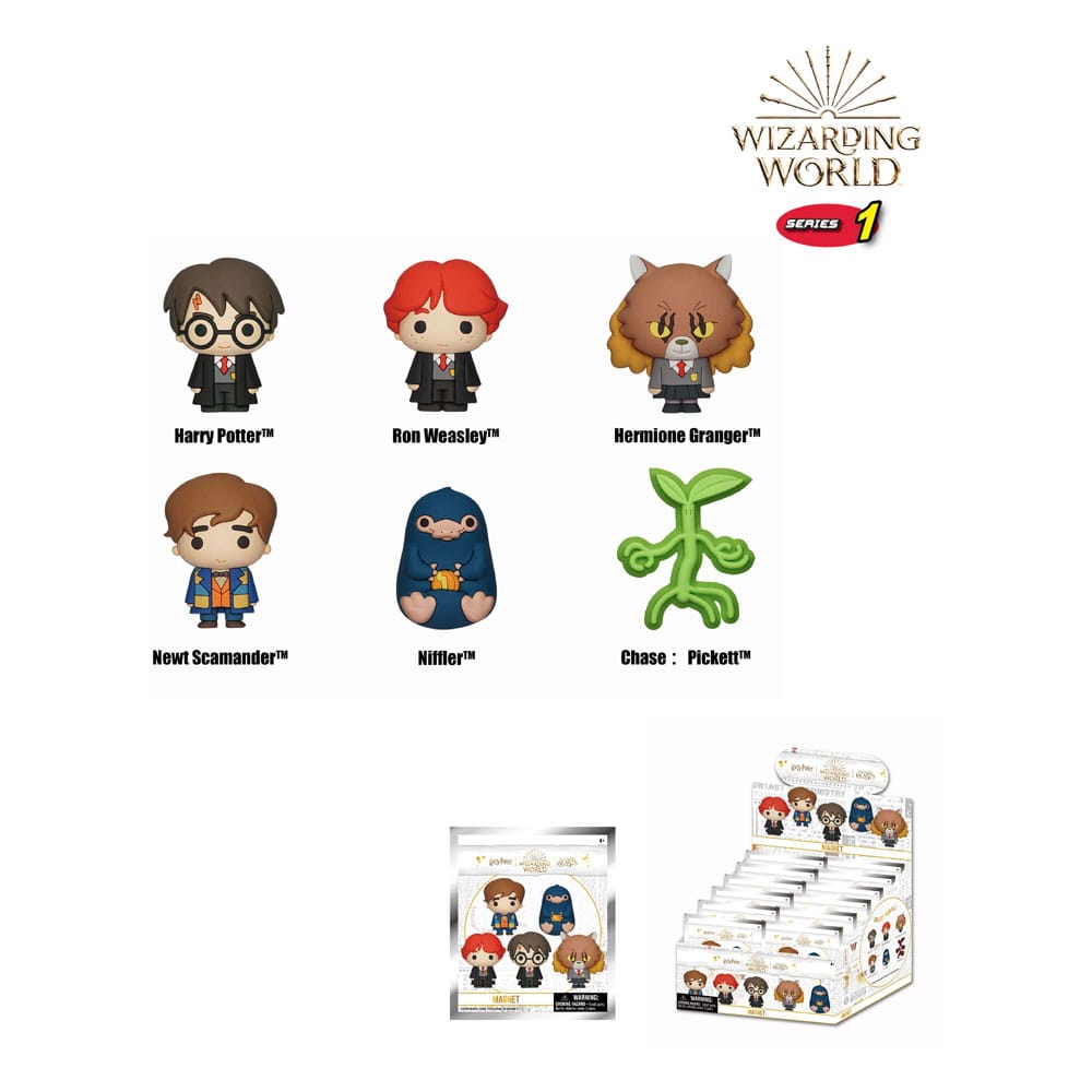 Wizarding World Series 1 Wizarding World 3D Magnets Display 12 Pieces