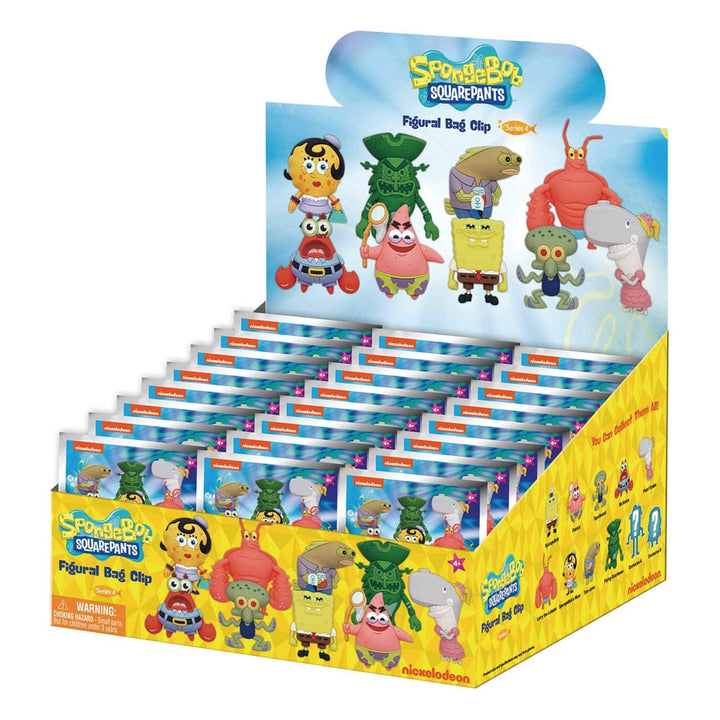Nickelodeon Classics Series 4 3D PVC Bag Clips Display Box of 24