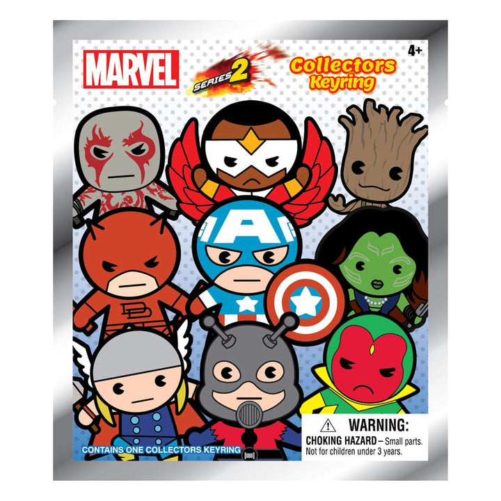 Marvel Series 2 3D PVC Bag Clips Display 24