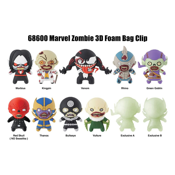 Marvel Zombies PVC Bag Clips Marvel Funko POP Vinyl Figure