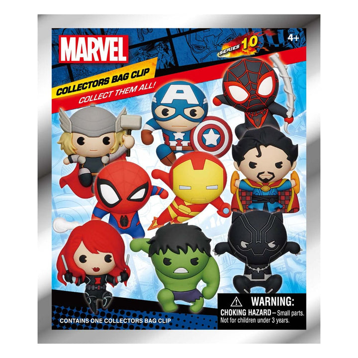 Marvel Series 10 Assorted 3D PVC Collectors Bag Clips (24-Bag)