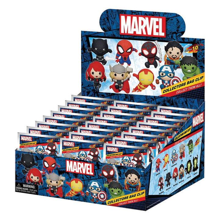 Marvel Series 10 Assorted 3D PVC Collectors Bag Clips (24-Bag)
