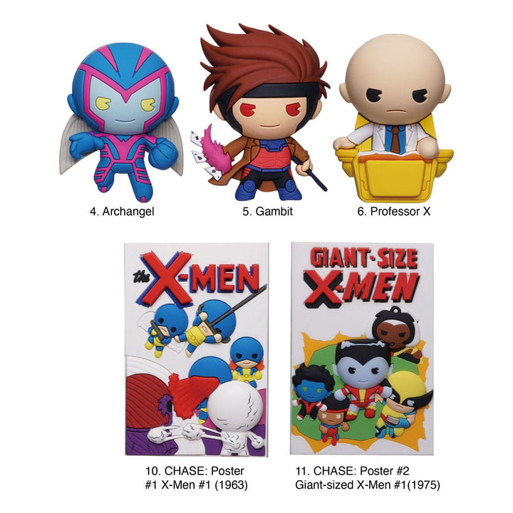 Marvel X Men Classic Series 2 3D PVC Bag Clips Display 24