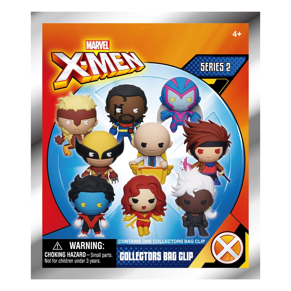 Marvel X Men Classic Series 2 3D PVC Bag Clips Display 24